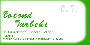 botond turbeki business card