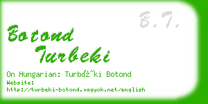 botond turbeki business card